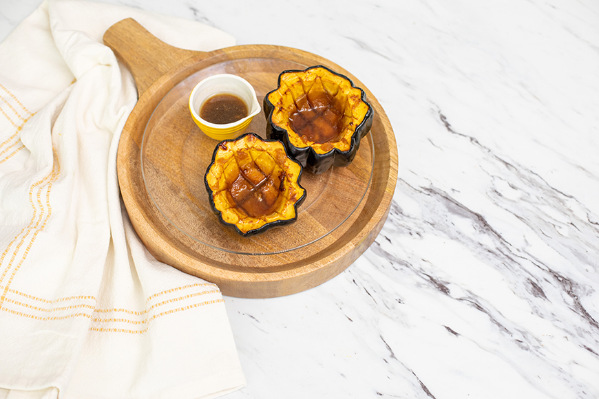 Hazelnut-Honey Baked Squash